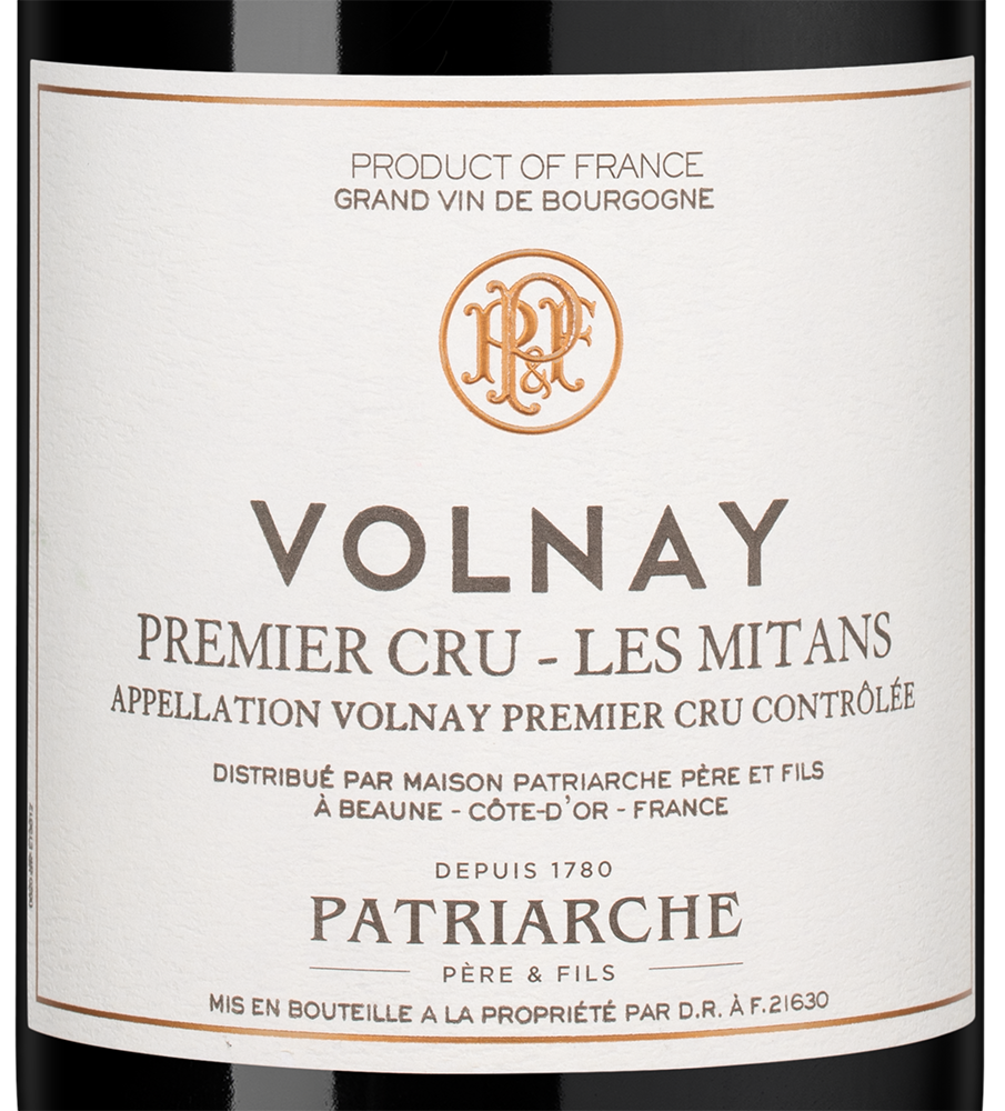 Вино Volnay Premier Cru Les Mitans, Patriarche, 2017, (152949), Франция, Бургундия, красное, сухое, 0.75 л, Вольне Премье Крю Ле Митан, цена 23490 рублей