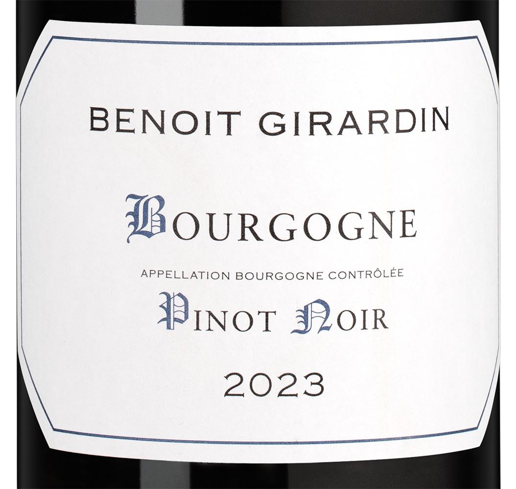 Вино Bourgogne Pinot Noir, Benoit Girardin, 2023, (158104), Франция, Бургундия, красное, сухое, 0.75 л, Бургонь Пино Нуар, цена 8690 рублей