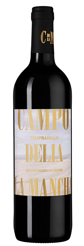Вино Campo de la Mancha Tempranillo, Campo Delia, (147423), Испания, Кастилия Ла Манча, красное, сухое, 0.75 л, Кампо де ла Манча Темпранильо, цена 1490 рублей