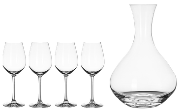 Декантеры Декантер и 4 бокала для красного вина Spiegelau Salute, (115039), Германия, Набор Шпигелау Салют декантер и 4 бокала для красного вина цена 8200 рублей