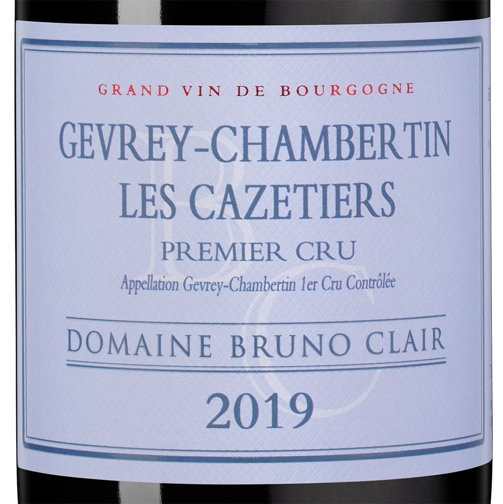 Вино Gevrey-Chambertin Premier Cru Cazetiers, Domaine Bruno Clair, 2019, (149532), Франция, Бургундия, красное, сухое, 0.75 л, Жевре-Шамбертен Премье Крю Казетье, цена 52490 рублей