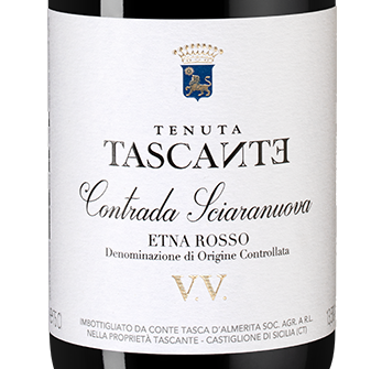 Вино Tenuta Tascante Contrada Sciaranuova V.V., Tasca d'Almerita, 2016, (118666), Италия, Сицилия, красное, сухое, 0.75 л, Тенута Тасканте Контрада Шарануова В.В., цена 29990 рублей