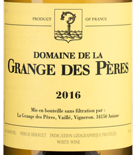 Вино Domaine de la Grange des Peres Blanc, (128265), белое сухое, 2016 г., 0.75 л, Домен де ла Гранж де Пер Блан цена 40010 рублей