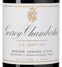 Вино Gevrey-Chambertin La Justice, (147674), красное сухое, 2022 г., 0.75 л, Жевре-Шамбертен Ля Жюстис цена 18990 рублей