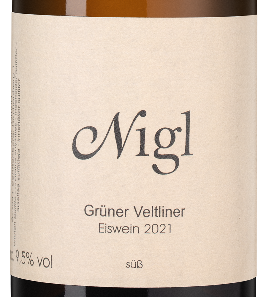 Вино Gruner Veltliner Eiswein, Nigl, 2021, 0.375л, (145312), Австрия, Нижняя Австрия, белое, сладкое, 0.375 л, Грюнер Вельтлинер Айсвайн, цена 8990 рублей