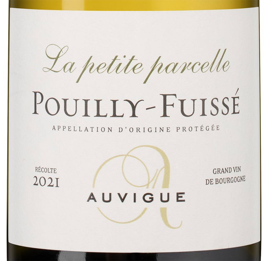 Вино Pouilly-Fuisse La Petite Parcelle, Maison Auvigue, 2021, (146780), Франция, Бургундия, белое, сухое, 0.75 л, Пуйи-Фюиссе Ля Птит Парсель, цена 12490 рублей