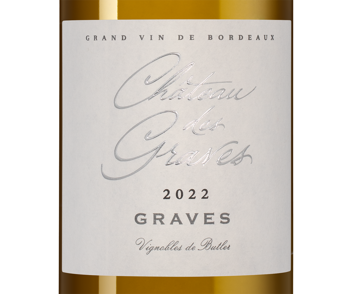 Вино Chateau des Graves Blanc (Graves), Vignobles Butler, 2022, (145614), Франция, Бордо, белое, сухое, 0.75 л, Шато де Грав Блан, цена 4790 рублей