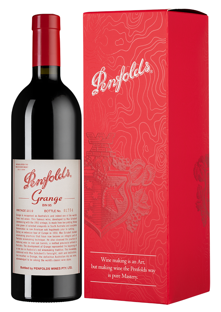 Вино Penfolds Grange в подарочной упаковке, 2019, (153379), Австралия, Южная Австралия, красное, сухое, 0.75 л, Пенфолдс Грэнж, цена 199990 рублей