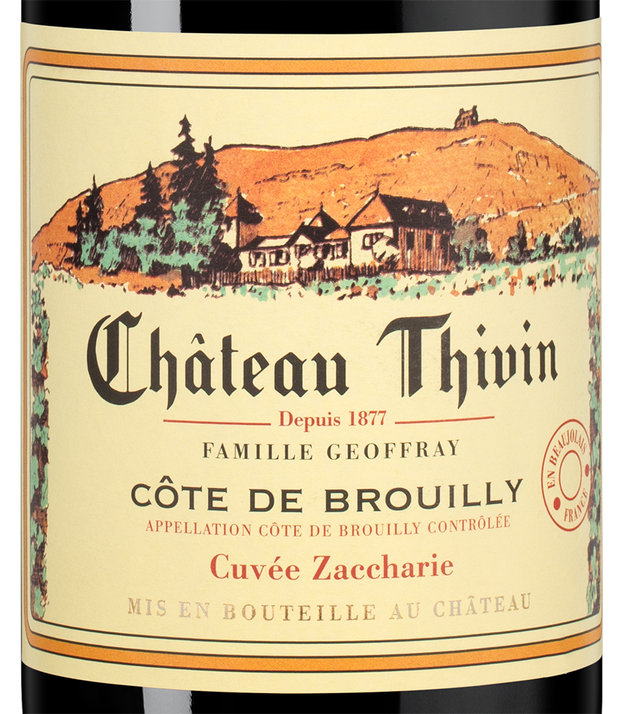 Вино Cuvee Zaccharie, Chateau Thivin, 2023, (155272), Франция, Бургундия, красное, сухое, 0.75 л, Кюве Закари, цена 13990 рублей