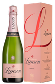 Розовое шампанское и игристое вино Шардоне Le Rose Brut в подарочной упаковке