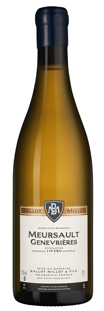 Вино Meursault Premier Cru Genevrieres, Domaine Ballot Millot et Fils, 2023, (154459), Франция, Бургундия, белое, сухое, 0.75 л, Мерсо Премье Крю Женевриер, цена 69990 рублей