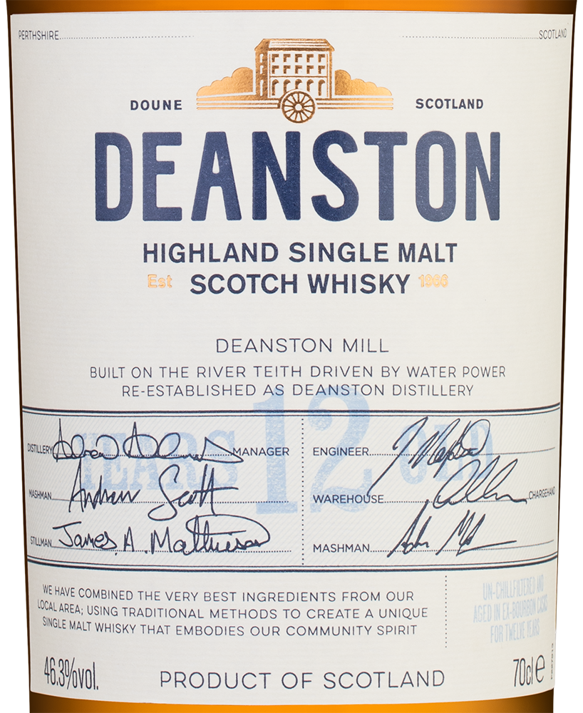 Виски Deanston Aged 12 Years в подарочной упаковке, (147012), Шотландия, Хайленд, 0.7 л, Динстон Эйджд 12 Лет, цена 14990 рублей