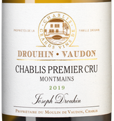 Вино Шардоне белое сухое Chablis Premier Cru Montmains