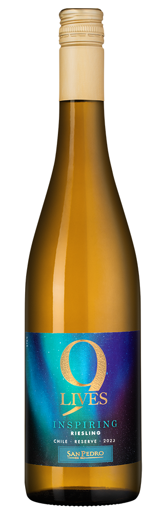 Вино 9 Lives Inspiring Riesling Reserve, Vina San Pedro, 2023, (148758), Чили, Центральная Долина, белое, сухое, 0.75 л, 9 Лайвс Инспайринг Рислинг Резерв, цена 1790 рублей