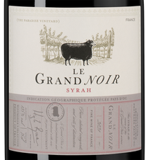 Вино Le Grand Noir Syrah, (140381), красное сухое, 2021 г., 0.75 л, Ле Гран Нуар Сира цена 1590 рублей
