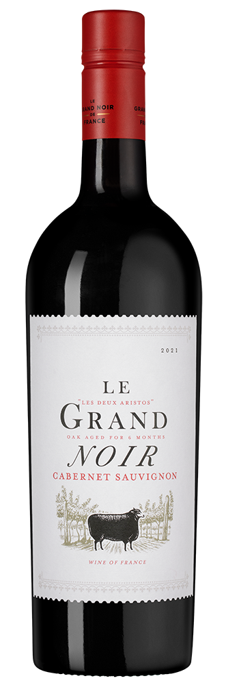 Вино Le Grand Noir Cabernet Sauvignon, 2021, (140380), Франция, Лангедок-Руссильон, красное, полусухое, 0.75 л, Ле Гран Нуар Каберне Совиньон, цена 1790 рублей