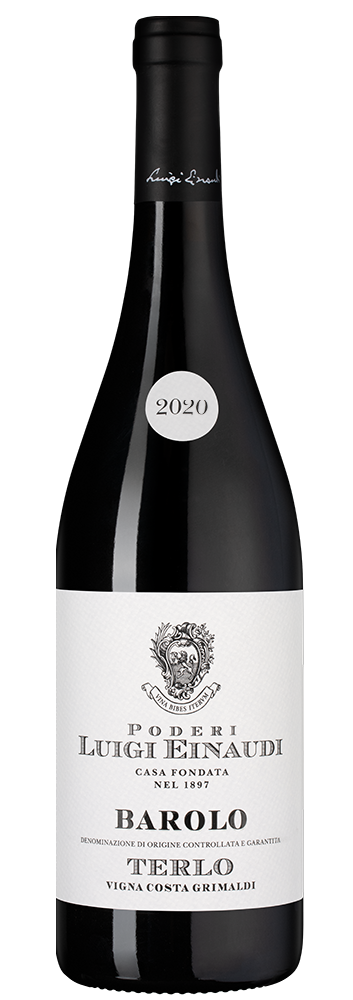 Вино Barolo Terlo Vigna Costa Grimaldi, Poderi Luigi Einaudi, 2020, (150780), Италия, Пьемонт, красное, сухое, 0.75 л, Бароло Терло Винья Коста Гримальди, цена 19990 рублей