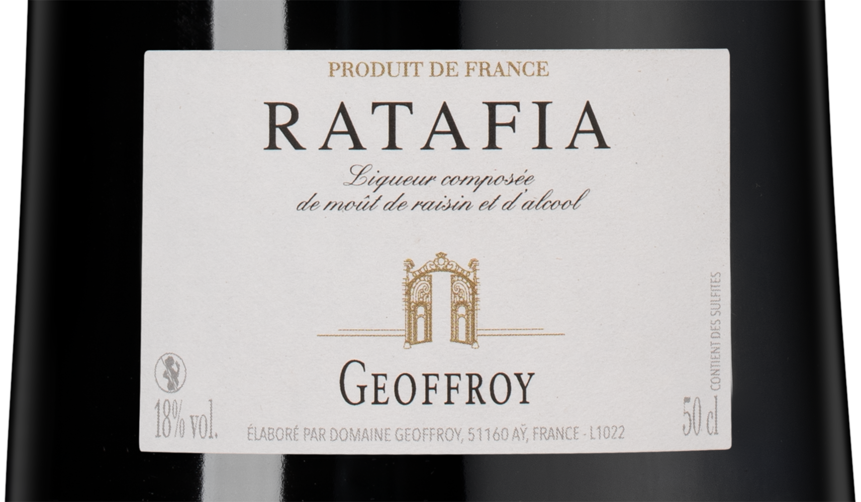 Вино Ratafia de Champagne, Geoffroy, 0.5л, (148305), Франция, Шампань, 0.5 л, Ратафья де Шампань, цена 11490 рублей