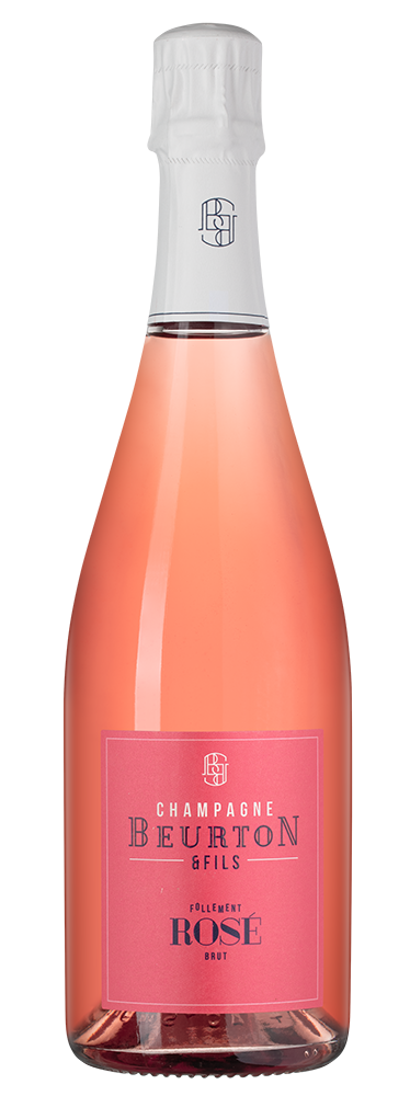 Шампанское Follement Rose, Beurton et Fils, (144802), Франция, Шампань, розовое, брют, 0.75 л, Фольман Розе, цена 9990 рублей