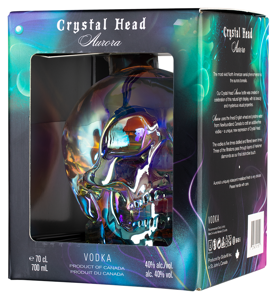 Водка Crystal Head Aurora в подарочной упаковке, (158560), Канада, 0.7 л, Кристал Хэд Аврора, цена 14990 рублей