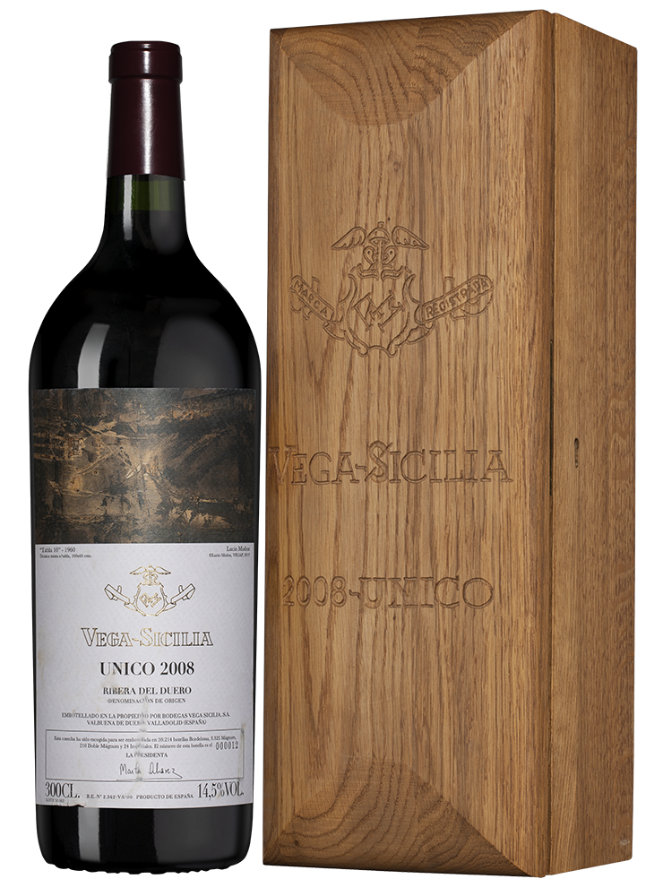 Вино Vega Sicilia Unico, Bodegas Vega Sicilia, 2008, 3л, (152286), Испания, Кастилия и Леон, красное, сухое, 3 л, Вега Сисилия Унико, цена 1349990 рублей