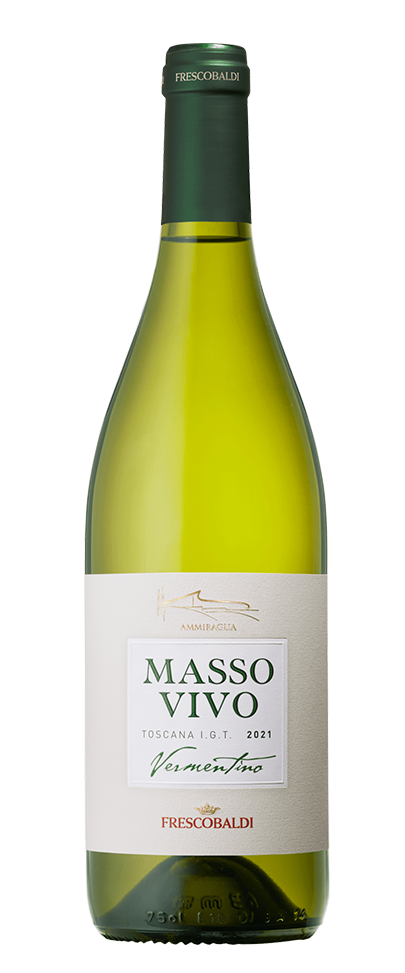 Вино Massovivo Vermentino, Frescobaldi, 2021, (134382), Италия, Тоскана, белое, полусухое, 0.75 л, Массовиво Верментино, цена 3990 рублей