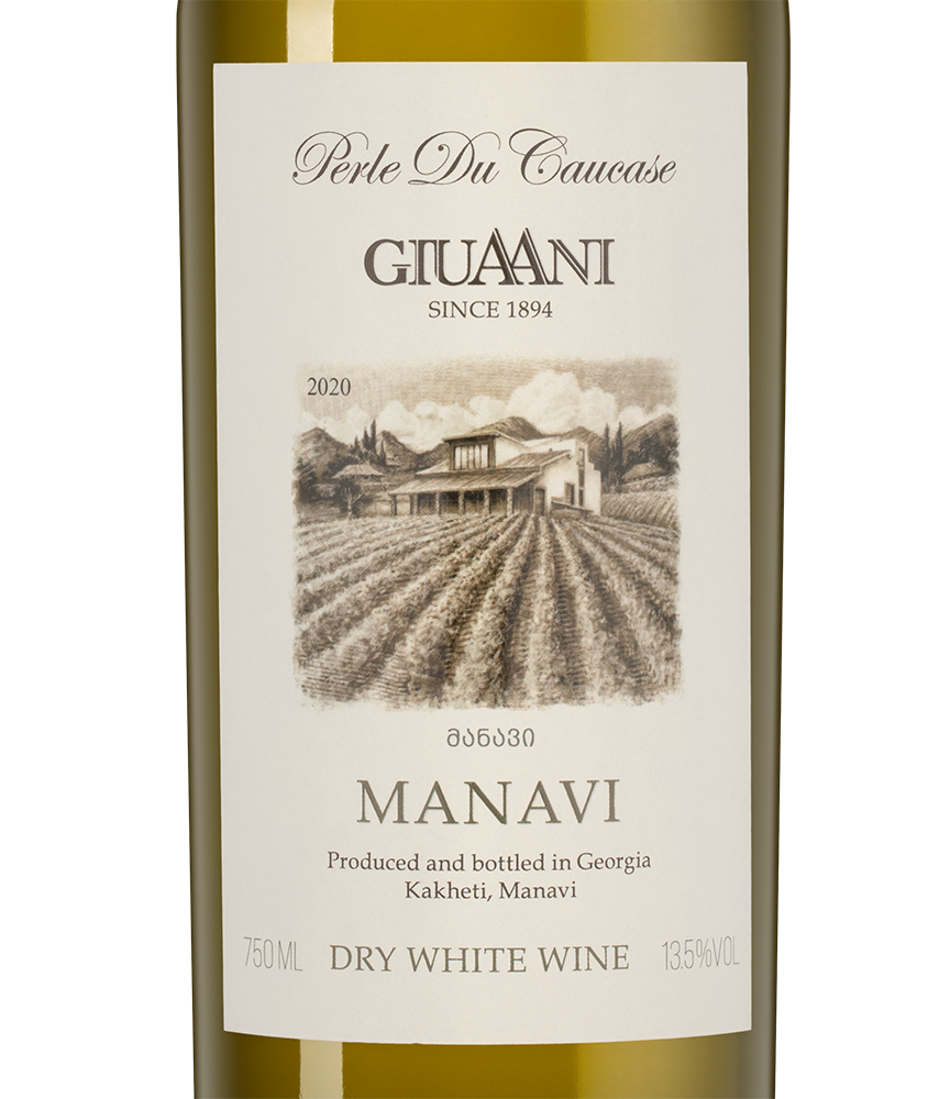 Вино Manavi, Giuaani, 2020, (133203), Грузия, Кахетия, белое, сухое, 0.75 л, Манави, цена 1990 рублей