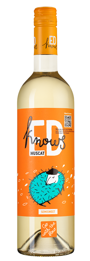 Вино Ed Knows Muscat Semisweet, Bostavan, 2024, (154502), Республика Молдова, Codru, белое, полусладкое, 0.75 л, Эд Ноуз Мускат Семисвит, цена 1120 рублей