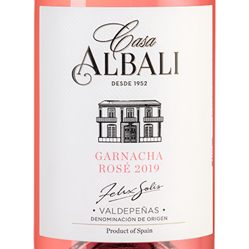 Вино Casa Albali Garnacha Rose, Felix Solis, 2019, (122549), Испания, Кастилия Ла Манча, розовое, полусухое, 0.75 л, Каса Албали Гарнача Розе, цена 1490 рублей