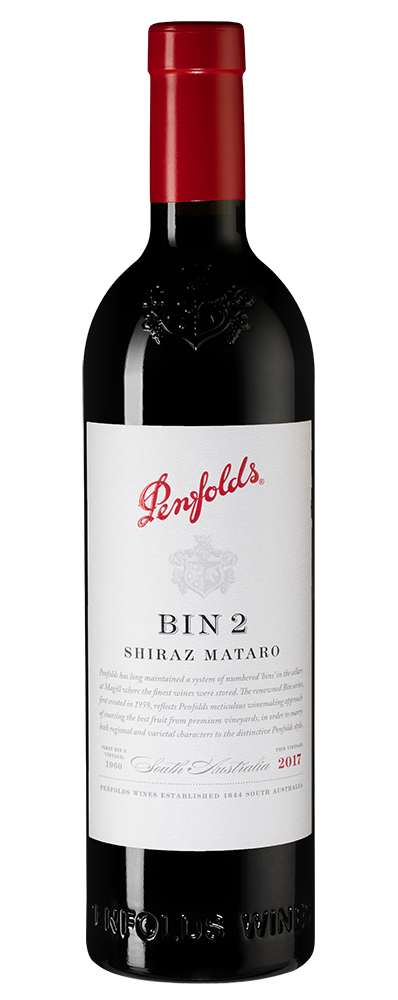 Вино Penfolds Bin 2 Shiraz Mataro, 2017, (116358), Австралия, Южная Австралия, красное, сухое, 0.75 л, Пенфолдс Бин 2 Шираз Матаро, цена 7990 рублей