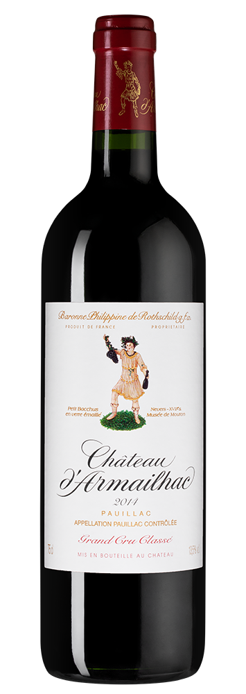 Вино Chateau d'Armailhac (Pauillac), 2014, (151915), Франция, Бордо, красное, сухое, 0.75 л, Шато д'Армайяк, цена 22490 рублей