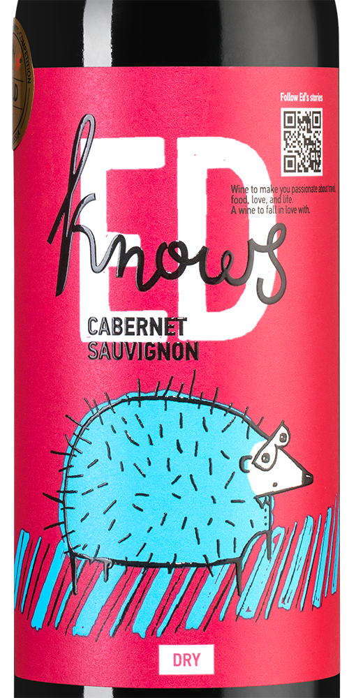 Вино Ed Knows Cabernet Sauvignon, Bostavan, 2023, (152924), Республика Молдова, Valul lui Traian, красное, сухое, 0.75 л, Эд Ноуз Каберне Совиньон, цена 1120 рублей