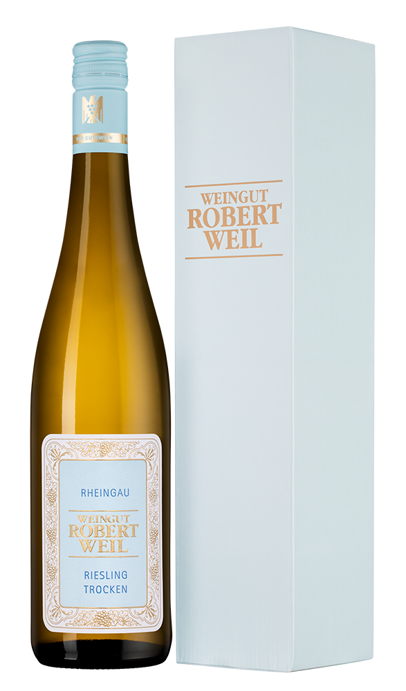Вино 	 Rheingau Riesling Trocken в подарочной упаковке, Robert Weil, 2022, (147814), Германия, Рейнгау, белое, полусухое, 0.75 л, Рислинг Трокен, цена 7690 рублей