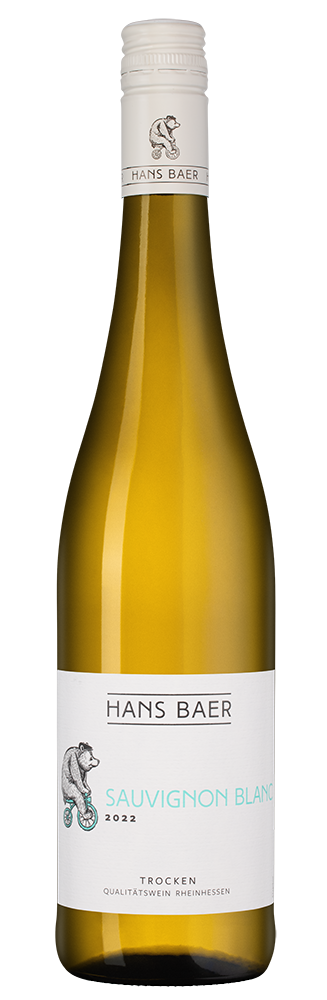 Вино Hans Baer Sauvignon Blanc, Weinkellerei Hechtsheim, 2022, (149227), Германия, Рейнгессен, белое, полусухое, 0.75 л, Ханс Баер Совиньон блан, цена 2140 рублей
