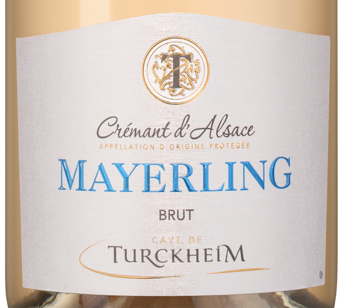 Игристое вино Mayerling Rose Cremant d'Alsace, Cave de Turckheim, (155971), Франция, Эльзас, розовое, экстра брют, 0.75 л, Креман д`Эльзас Майерлинг Розе Брют, цена 2443 рублей