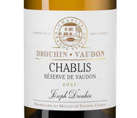 Органическое вино Chablis Reserve de Vaudon