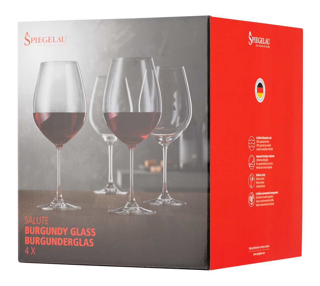 Набор из 4-х бокалов Spiegelau Salute для вин Бургундии, 0.81л, (129649), Германия, хрустальное стекло, 0.81 л, Шпигелау Салют Бургундия (набор по 4), цена 3960 рублей