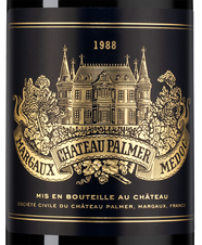 Вино Chateau Palmer, (133214), красное сухое, 1988, 0.75 л, Шато Пальмер цена 114990 рублей