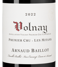 Вино Volnay Premier Cru Les Mitans, (148880), красное сухое, 2022, 0.75 л, Вольне Премье Крю Ле Митан цена 29990 рублей