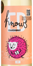 Вино Ed Knows Chardonnay, (133418), gift box в подарочной упаковке, белое сухое, 2020 г., 0.75 л, Эд Ноуз Шардоне цена 690 рублей