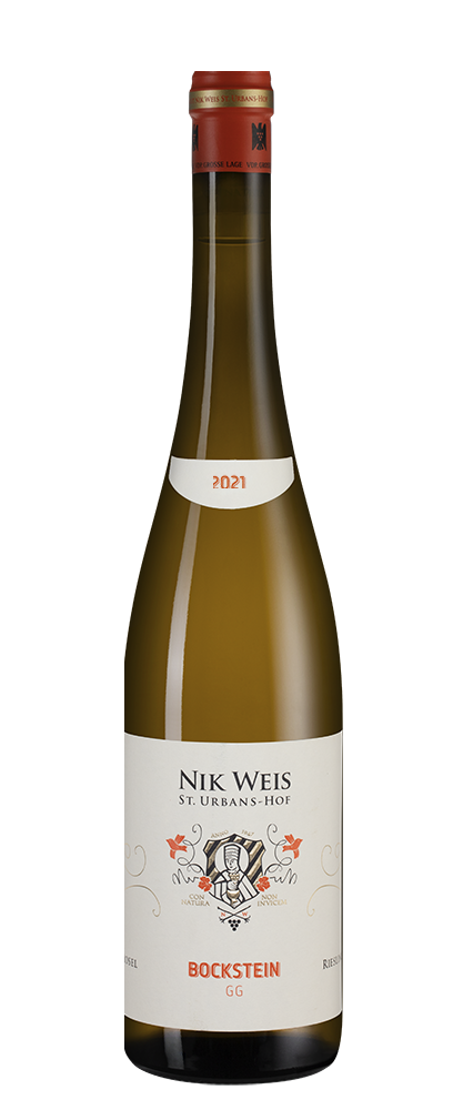 Вино Riesling Bockstein GG, Nik Weis St. Urbans-Hof, 2021, (141995), Германия, Мозель, белое, сухое, 0.75 л, Рислинг Бокштайн ГГ, цена 10493 рублей