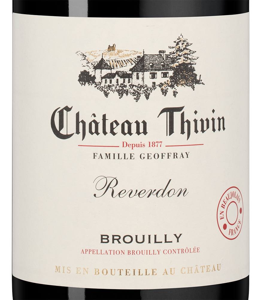 Вино Reverdon, Chateau Thivin, 2023, (155268), Франция, Бургундия, красное, сухое, 0.75 л, Ревердон, цена 6790 рублей