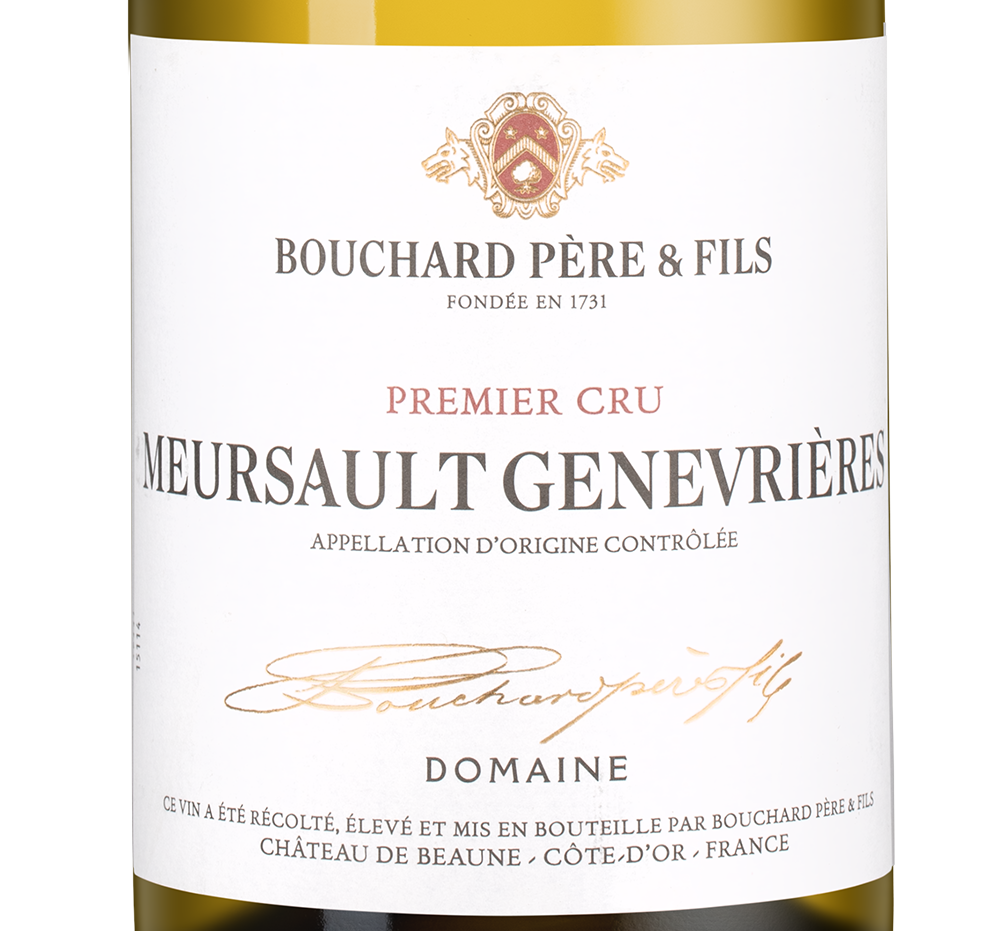 Вино Meursault Premier Cru Genevrieres, Bouchard Pere & Fils, 2022, (154827), Франция, Бургундия, белое, сухое, 0.75 л, Мерсо Премье Крю Женеврьер, цена 52990 рублей
