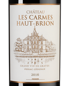Вино 2016 года урожая Chateau Les Carmes Haut-Brion
