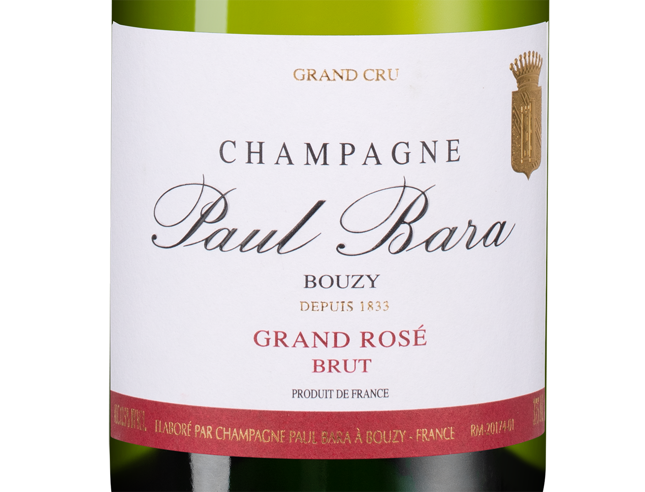 Шампанское Grand Rose Grand Cru Bouzy Brut, Paul Bara, 0.375л, (159066), Франция, Шампань, розовое, брют, 0.375 л, Гран Розе Гран Крю Бузи Брют, цена 8990 рублей