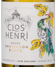 Вино Clos Henri Estate Sauvignon Blanc, (148201), белое сухое, 2023 г., 0.75 л, Кло Анри Эстейт Совиньон Блан цена 3990 рублей