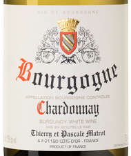 Вино Bourgogne Chardonnay, (134335), белое сухое, 2018 г., 0.75 л, Бургонь Шардоне цена 6240 рублей