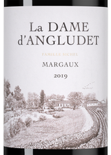Вино La Dame d'Angludet, (141367), красное сухое, 2019 г., 0.75 л, Ля Дам д`Англюде цена 6990 рублей