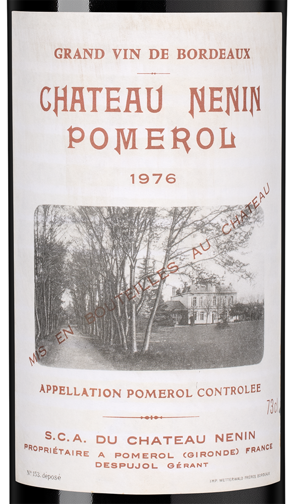 Вино Chateau Nenin, 1976, 0.73л, (157986), Франция, Бордо, красное, сухое, 0.73 л, Шато Ненен, цена 44990 рублей