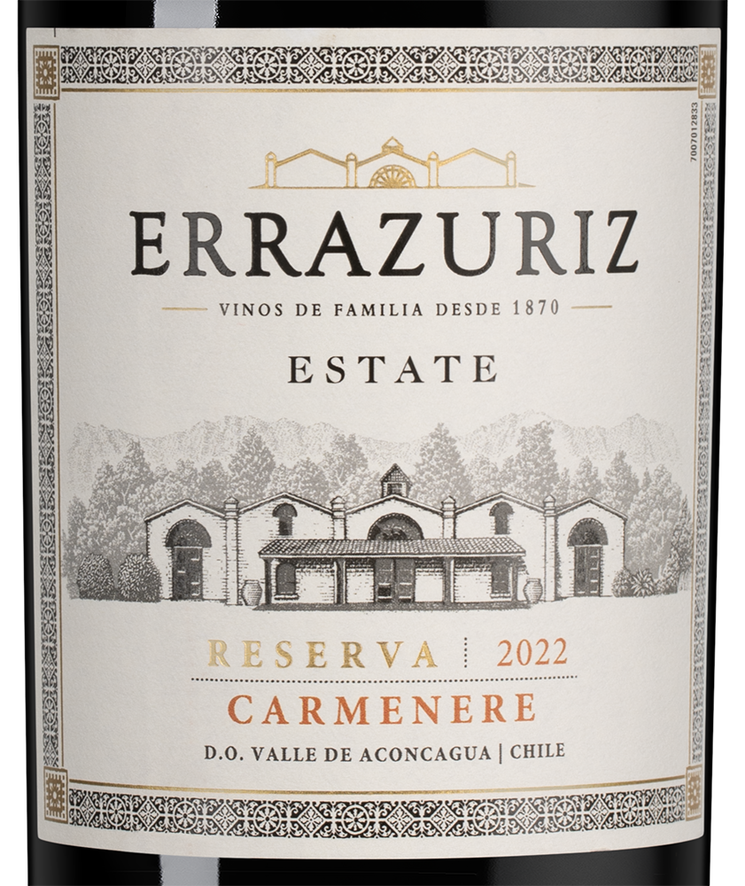 Вино Carmenere Estate Series, Errazuriz, 2022, (146634), Чили, Аконкагуа, красное, сухое, 0.75 л, Карменер Эстейт Сериез, цена 2490 рублей